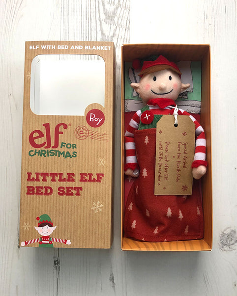 Little Boy Elf and Bed Set